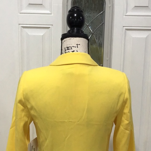🆕 KENSIE SunRay Blazer Long Sleeves Yellow - Picture 9 of 11